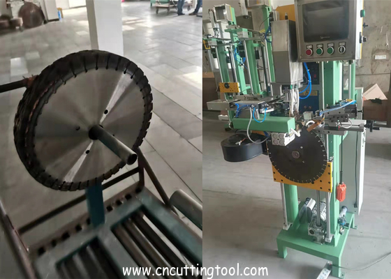 Motor drive auto positioning diamond saw blade segment brazing machine