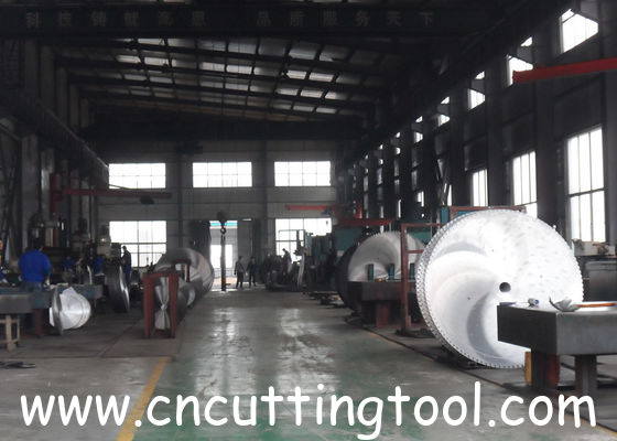 Trenching machine use 75Cr1 material slotting circular diamond saw blank