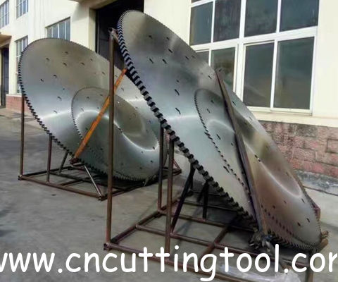 Trenching machine use 75Cr1 material slotting circular diamond saw blank