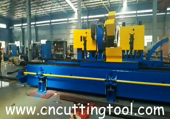 Two blades milling flying cold saw with two carbide tipped saw blade