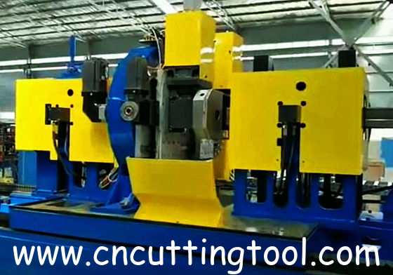 Two blades milling flying cold saw with two carbide tipped saw blade