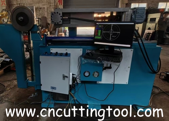 High end saw blade tension measuring device and straight machine