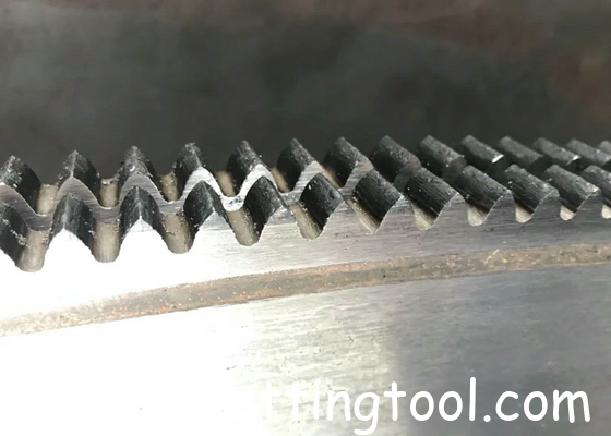 2100mm diameter 440 teeth number tapered hot saw blade for rail
