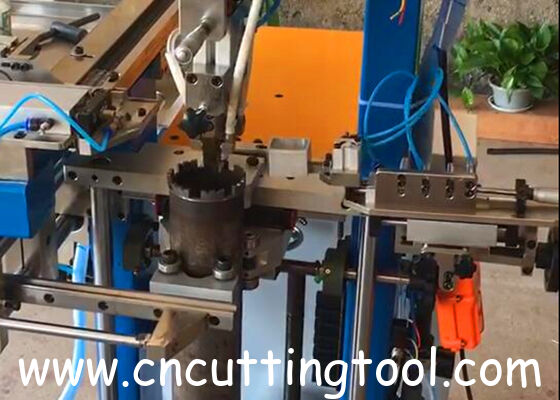 Easy and high effeciency operate automatic thin wall core drill brazing machine