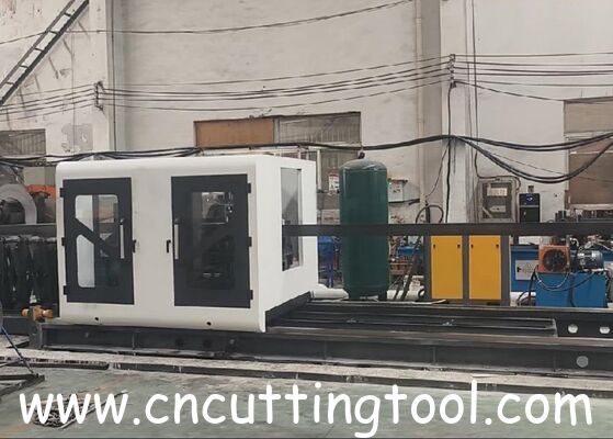 CNC laser cut flying saw machine for mild steel pipe and tube