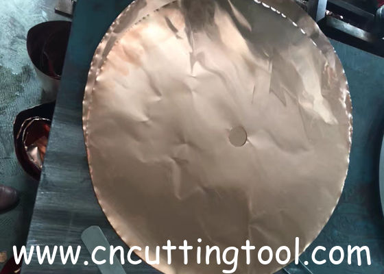 Sandwich slient saw blank for reducing noise in stone cutting