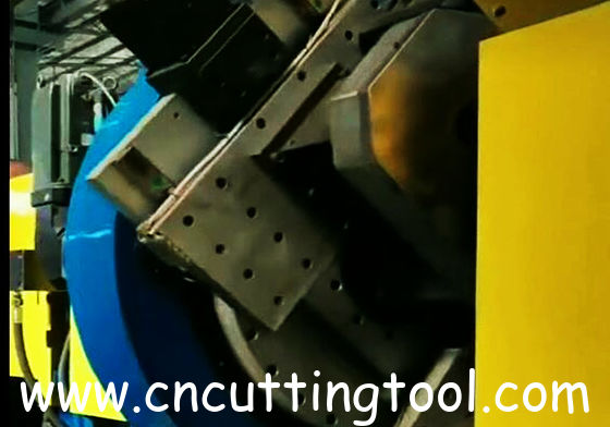 Double saw blade flying cold cutting milling saw for steel pipe and tube cut
