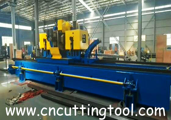 Double saw blade flying cold cutting milling saw for steel pipe and tube cut