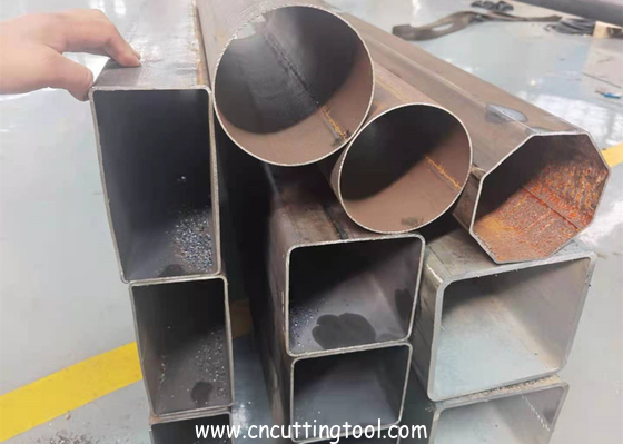 Two saw blade fully automatic cold cut flying saw machine for 165mm tube max