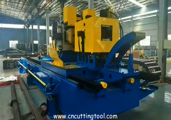 Two saw blade fully automatic cold cut flying saw machine for 165mm tube max