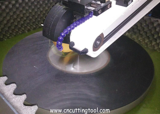Automatic control rotating table taper saw blade polishing machine