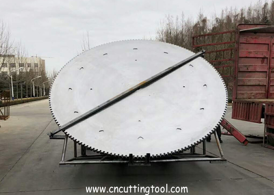 3500mm tempering steel 75Cr1 saw blanks for large stone gantry cutting