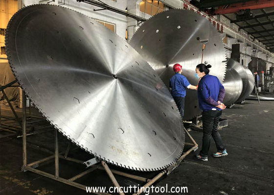 Cutting reinforced concrete heated process quality 75Cr1 material saw blanks