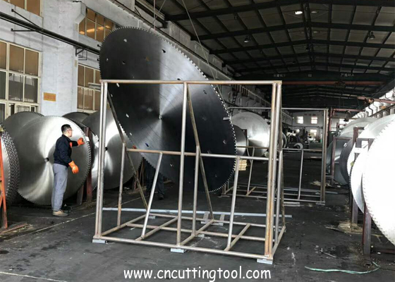 Cutting reinforced concrete heated process quality 75Cr1 material saw blanks
